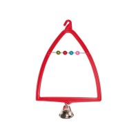 Іграшка для птахів Природа Гойдалка-арка з дзвіночком 12x19 см (пластик) (4823082402564)