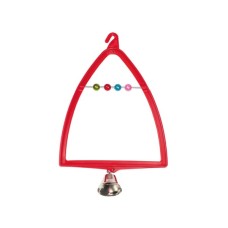 Іграшка для птахів Природа Гойдалка-арка з дзвіночком 12x19 см (пластик) (4823082402564)