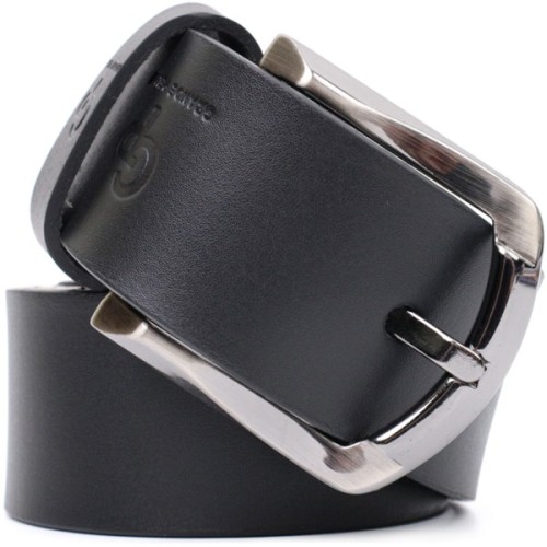 Ремінь Grande Pelle Під джинси з натуральної шкіри Чорний (11686)