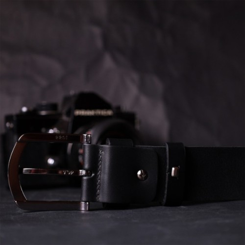 Ремінь Grande Pelle Під джинси з натуральної шкіри Чорний (11686)