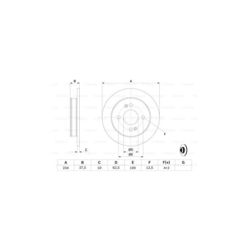 Гальмівний диск Bosch 0 986 479 256