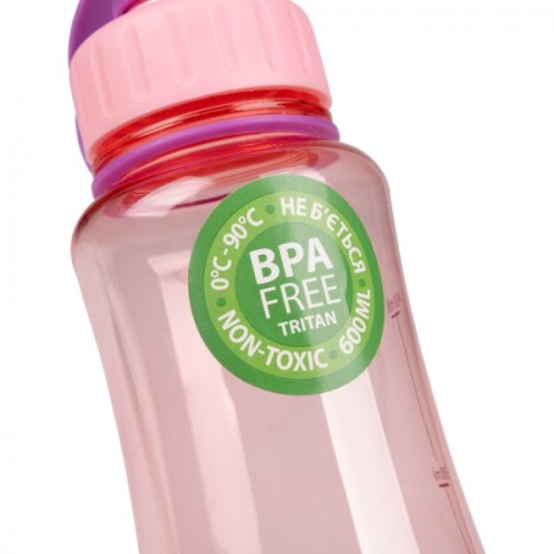 Поїльник-непроливайка Yes Fusion 600 мл рожева (708190)