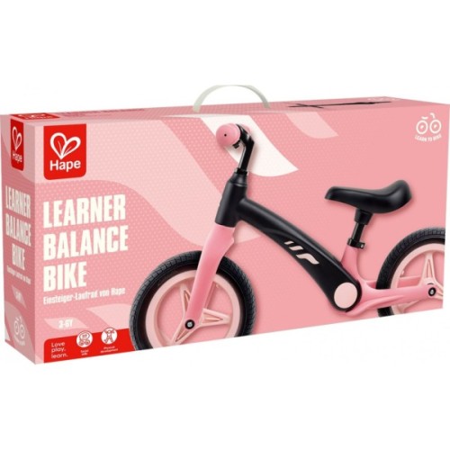 Біговел Hape двоколісний 12" рожевий (E1209)