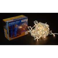 Гірлянда Delux Icicle 75LED 2x0.7m 18 flash теплий білий/білий IP44 EN (90012959)