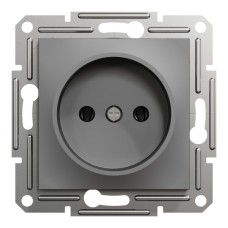 Розетка Schneider Electric ASFORA без заземлення антрацит (EPH3000171)