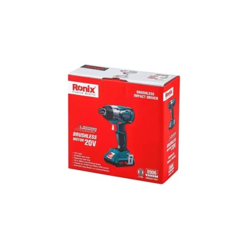Шуруповерт Ronix ударний акумуляторний 20В (без АКБ та ЗП) (8906)