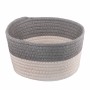 Кошик для зберігання Ardesto Vigor Плетений Бавовняний шпагат Сірий / білий 3.5 л (ARHC2504GW)