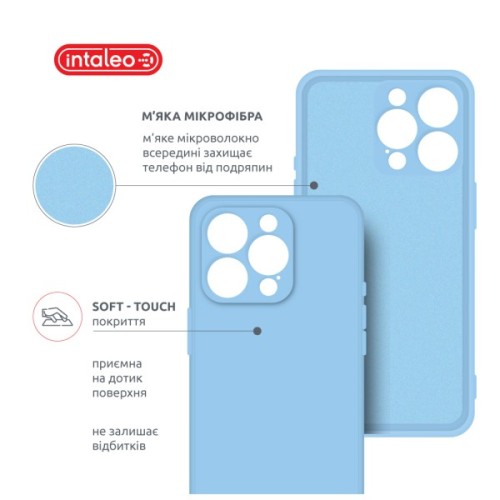 Чохол до мобільного телефона Intaleo SoftShell Apple iPhone 16 Pro Max Light Blue (1283126609312)