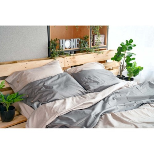 Простирадло Ardesto Mix&Match сатин 180х240 см айворі (ART1824FSC)