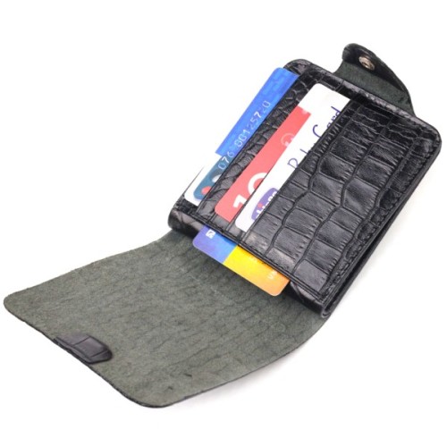 Портмоне Canpellini З натуральної шкіри Чорне (21572)