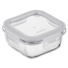Харчовий контейнер Ardesto Gemini квадратний, 0.31л, боросилікатне скло, прозорий (AR1230BSQ)