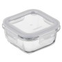 Харчовий контейнер Ardesto Gemini квадратний, 0.31л, боросилікатне скло, прозорий (AR1230BSQ)