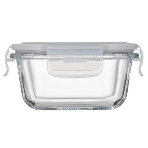 Харчовий контейнер Ardesto Gemini квадратний, 0.31л, боросилікатне скло, прозорий (AR1230BSQ)