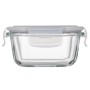 Харчовий контейнер Ardesto Gemini квадратний, 0.31л, боросилікатне скло, прозорий (AR1230BSQ)