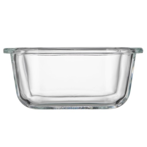 Харчовий контейнер Ardesto Gemini квадратний, 0.31л, боросилікатне скло, прозорий (AR1230BSQ)