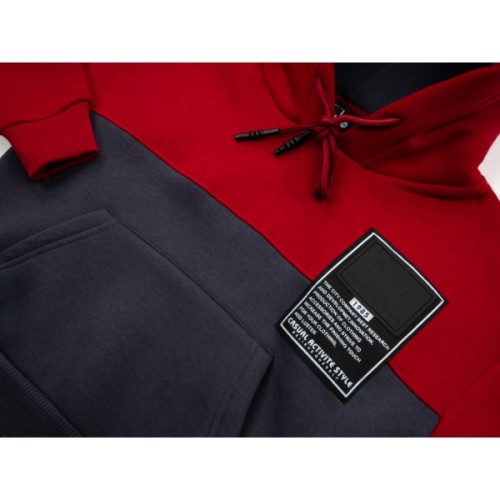 Спортивний костюм дитячий Cloise з худи на флісі (CL0215006-104-red)