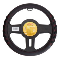 Чохол на руль VITOL L чорн (VLOD-L2628 BK/RD L)