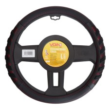 Чохол на руль VITOL L чорн (VLOD-L2628 BK/RD L)