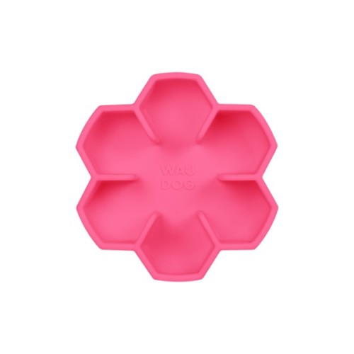 Універсальний посуд для тварин WAUDOG Silicone миска для повільного харчування 450 мл рожева (23537)