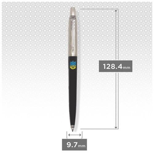 Ручка кулькова Parker JOTTER 17 Originals UKRAINE Black CT BP вогняний Тризуб (15632_T0316u)