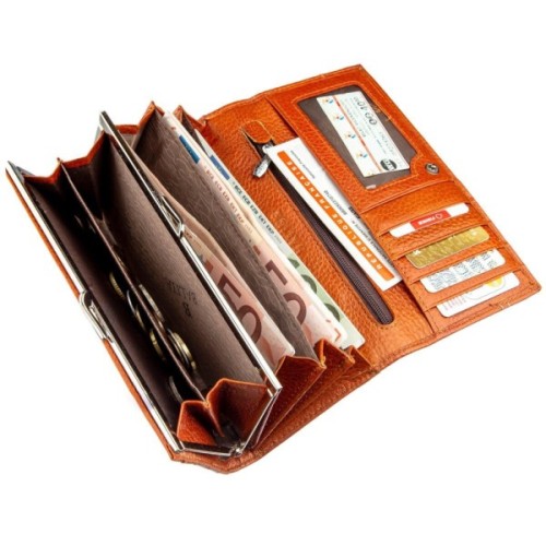 Гаманець Baliya Жіночий шкіряний Помаранчевий (18980)