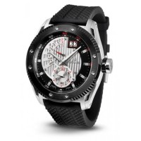 Наручний годинник Seculus 9535.2.7004P black-white, ss-ipb, black silicon