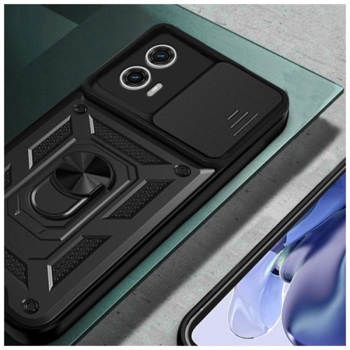 Чохол до мобільного телефона BeCover Military Motorola Moto G73 Black (709982)