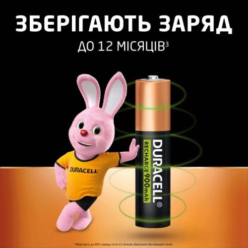 Акумулятор Duracell AAA HR03 900mAh * 4 (5005015)