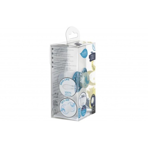 Пустушка Nuvita Air55 Cool 0m+ симетрична (світиться в темряві) (NV7065GE)