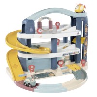 Ігровий набір Smoby Little Великий гараж 3 поверхи, з машинкою та гелікоптер (7600140203)