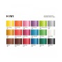Гуашеві фарби HIMI Jelly Cup 18 кольори по 30 мл,, Металіки, жовтий пластик.пенал, (6974712454441)