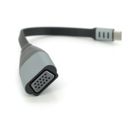 Перехідник USB-C M to VGA F 0.18m black-gray Voltronic (YT-Type-C(M)/VGA(F)-18cm/27031)