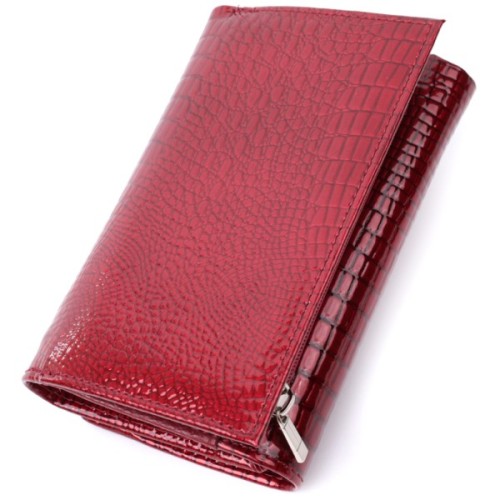 Гаманець ST Leather З натуральної шкіри Червоний (22708)