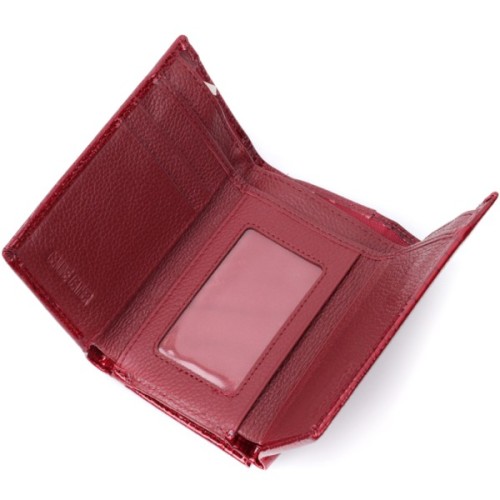 Гаманець ST Leather З натуральної шкіри Червоний (22708)