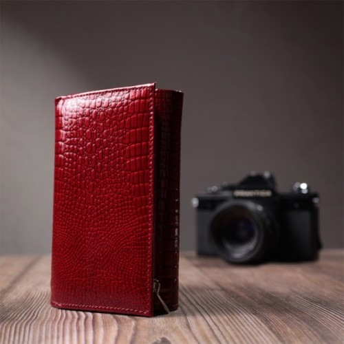 Гаманець ST Leather З натуральної шкіри Червоний (22708)