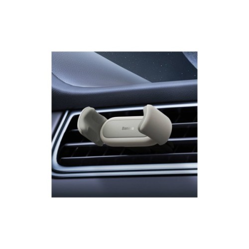 Універсальний автотримач Baseus 4.7-6.7" Steel Cannon 2 (на решітку) creamy-white (SUGP000002)