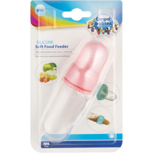 Ніблер Canpol babies силіконовий для годування - рожевий (56/110_pin)