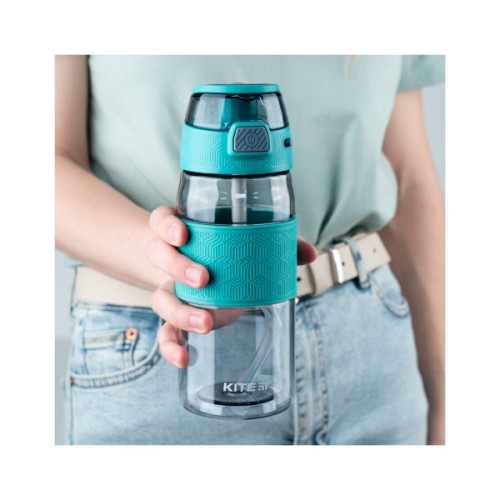 Поїльник-непроливайка Kite 600 мл, сіро-зелена (K24-1201-1)