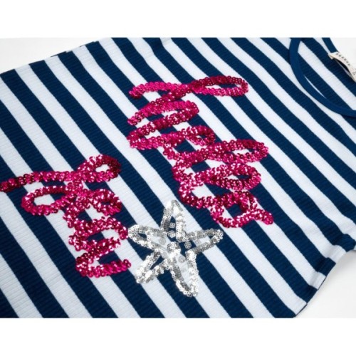 Плаття дитяче Breeze в смужку (12409-152G-blue)