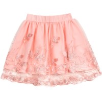 Спідниця дитяча Breeze фатинова з вишивкою (14197-152G-peach)