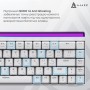Клавіатура Ajazz NK68 Red Switch USB UA White (NK68-R-W)