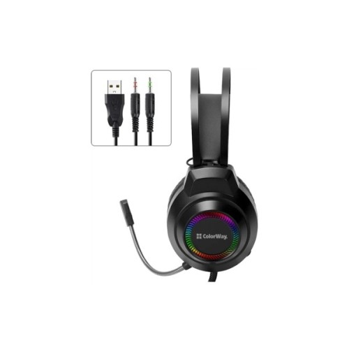 Навушники ColorWay BlazeCore RGB Black (CW-HPG03BK)