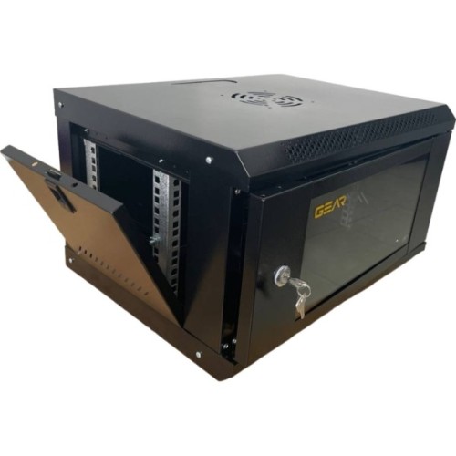 Шафа настінна GEAR 4U 19'' 530x400x240 мм, black (GWMSN-4U)