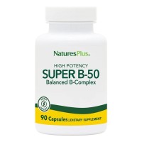 Вітамін Natures Plus Супер В-Комплекс, В-50, Super B-50, 90 Вегетаріанських Капсул (NAP-01320)