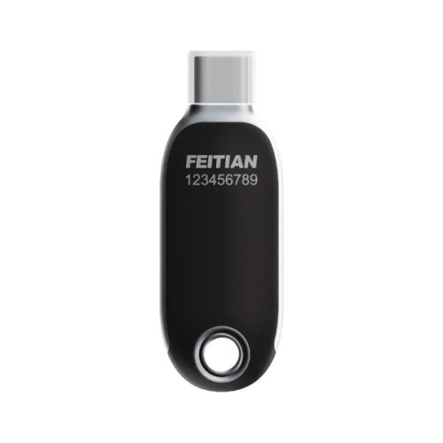 Апаратний ключ безпеки Feitian FIDO FT-K40+, USB Type C, NFC, K40 Plus-NFC (FT-K40+)