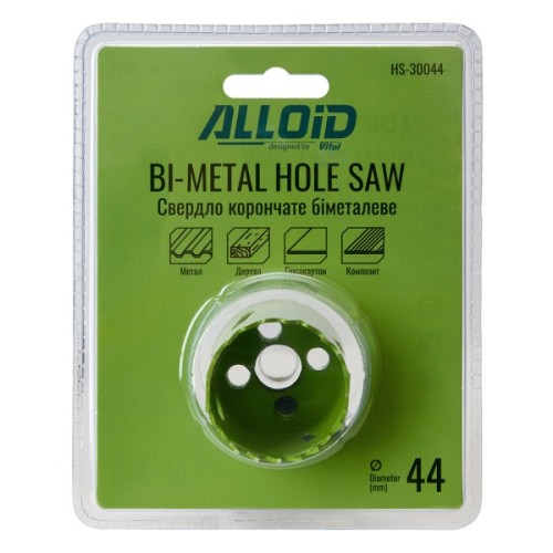Коронка Alloid біметалева, 44мм (HS-30044)