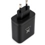 Зарядний пристрій Vinga 2xUSB-C + USB-A Display 65W (VCR65ACCDB)
