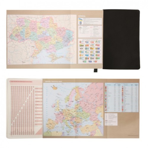 Тижневик Leo planner датований 2026 "Glory", м‘який, чорний, 352 сторінки (252632)