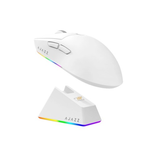 Мишка Ajazz AJ139 V2 MC Wireless/Bluetooth/USB White (AJ139-V2-MC-W)