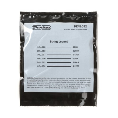 Струни для гітари Jim Dunlop Nickel Wound Electric Guitar Strings (10-52) (DEN1052)